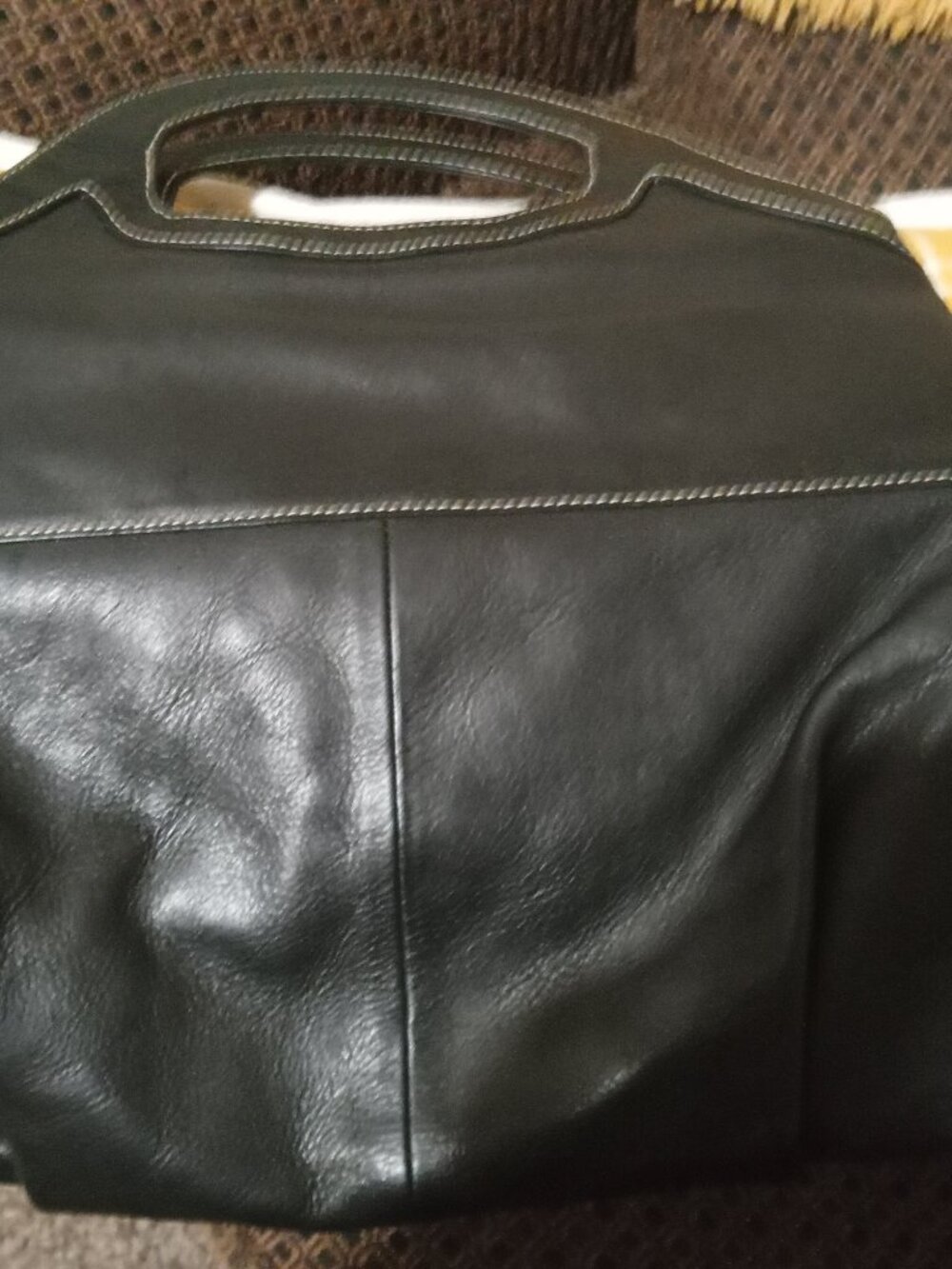 BLACK LEATHER PURSE